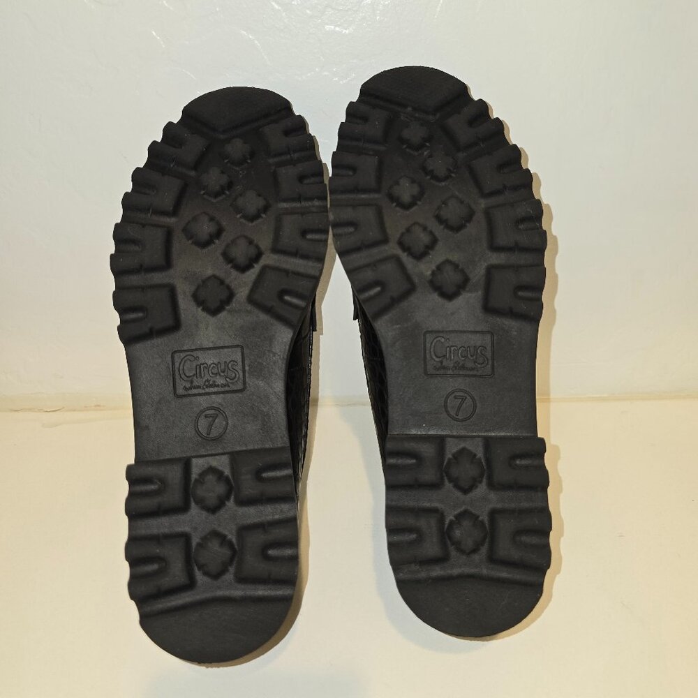 Circus by Sam Edelman Croc-Embossed Loafers – Size 7 - Picture 4 of 6